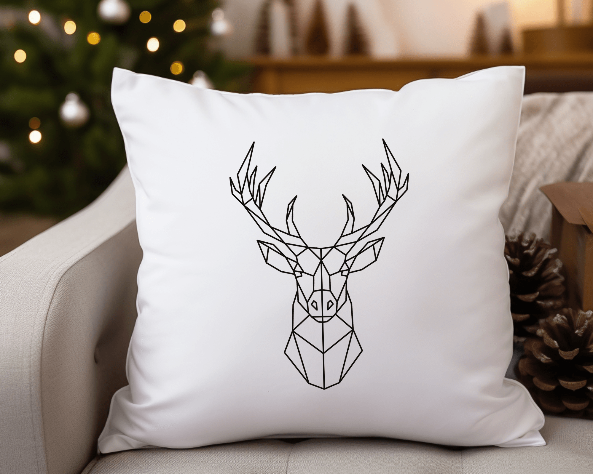 Kissen | Weihnachten | Hirsch - Roo's Gift Shop