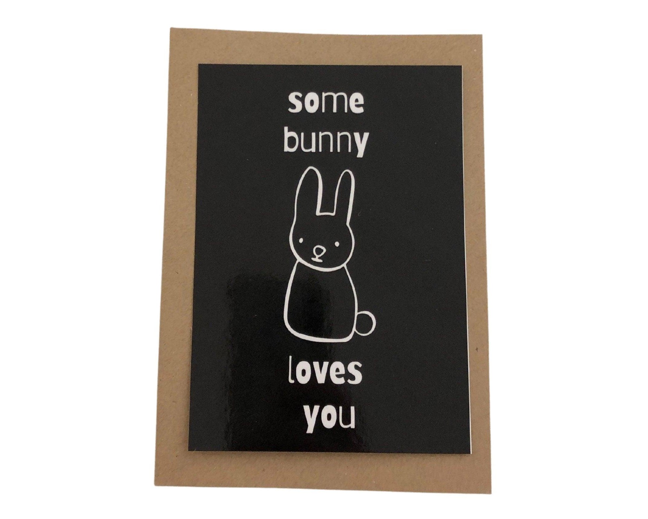 Oster Karten | Ostergruß | Grußkarte Hase | A6 | Umschlag Kraftpapier | einzeln oder im Set - Roo's Gift Shop