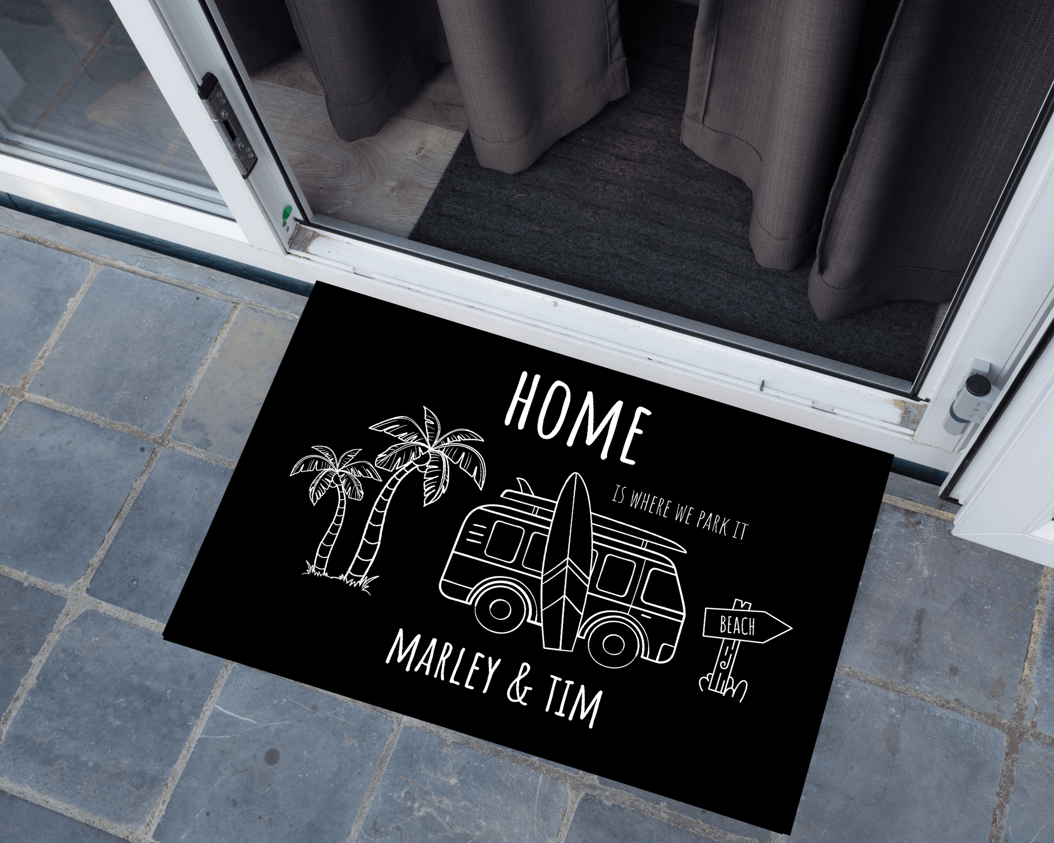 Fußmatte Camper | Personalisiert | Wohnmobil Camping - Roo's Gift Shop