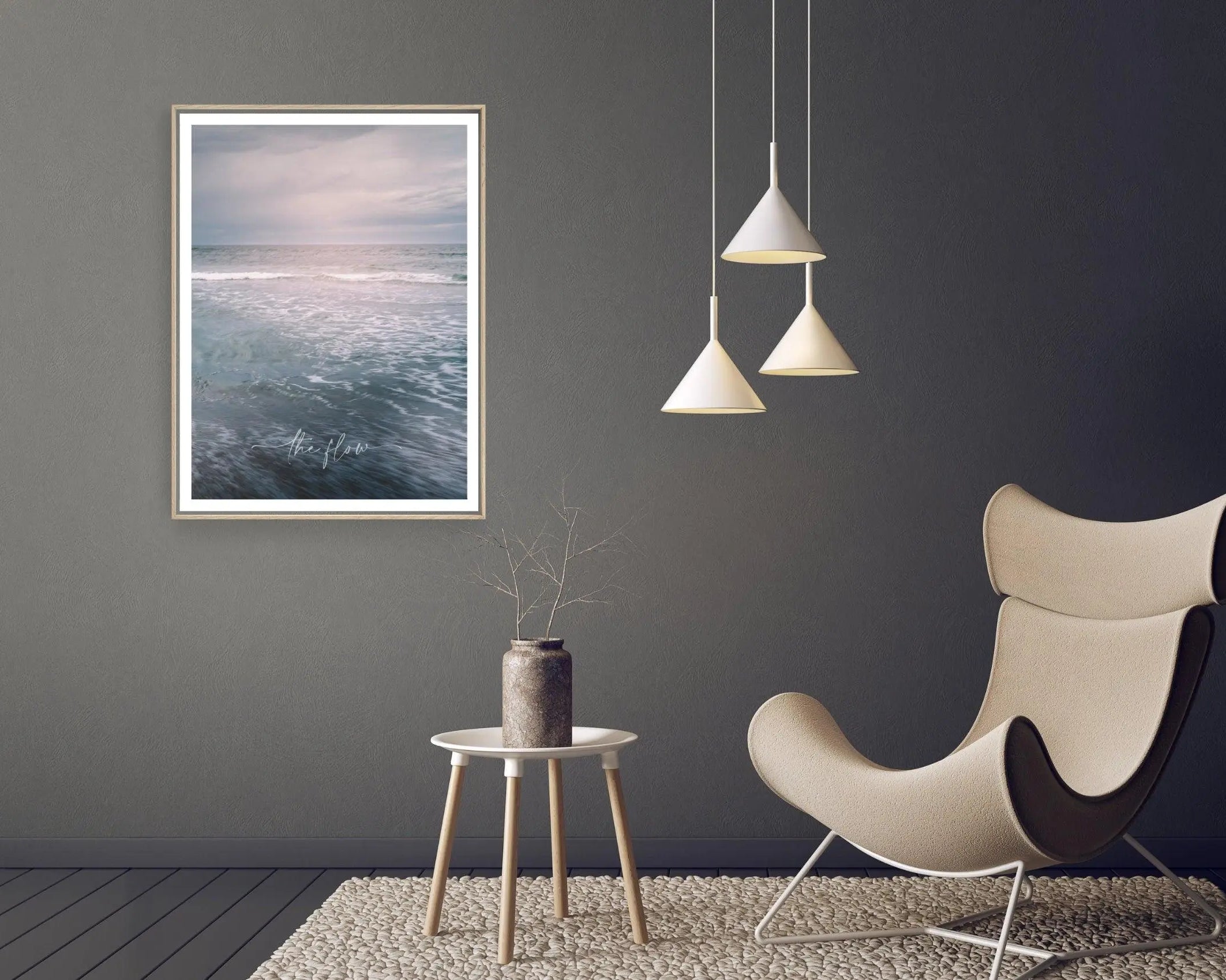 Poster | The Flow | Meer | Abendstimmung - Roo's Gift Shop