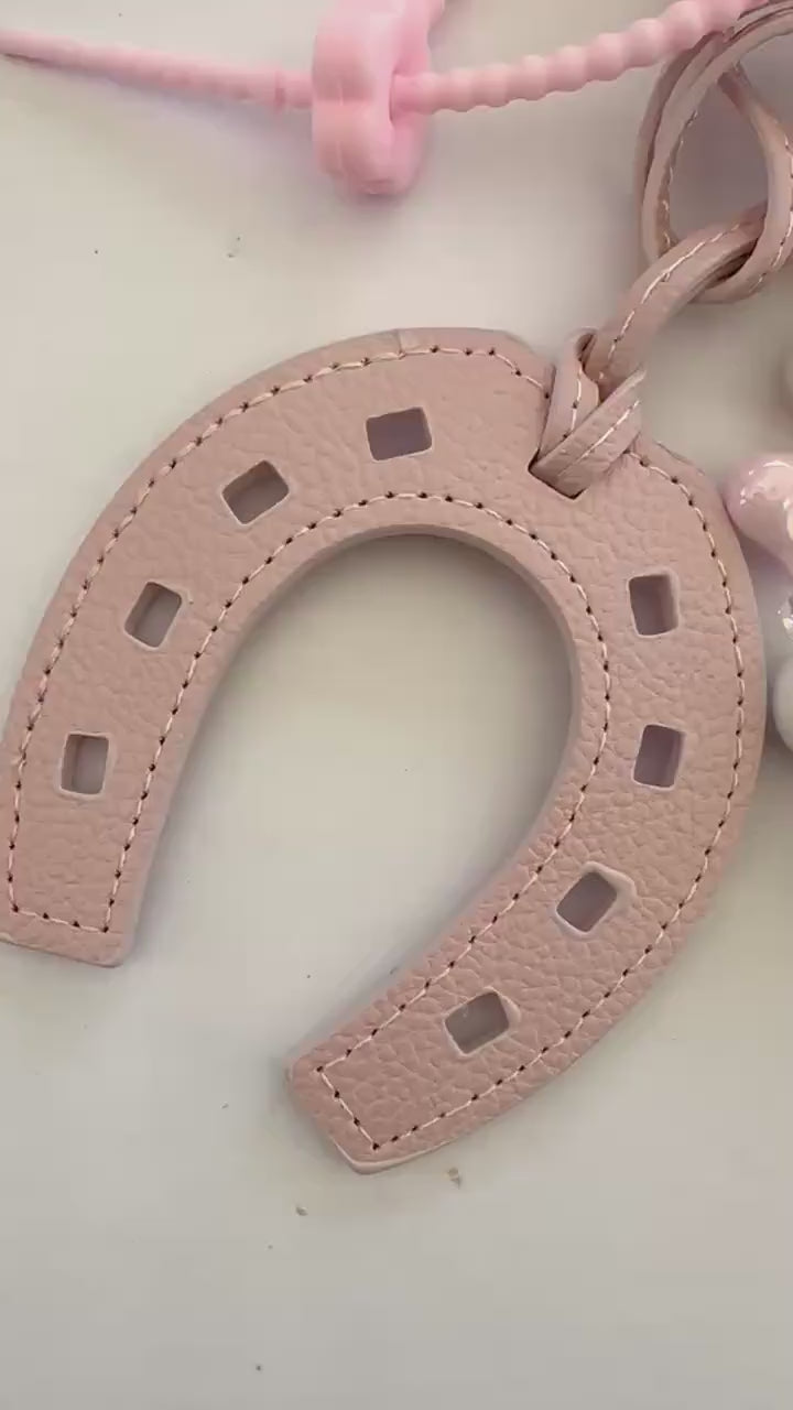 Teddy | Anhänger für Tasche oder Schlüssel | Taschenschmuck Taschenanhänger rosa