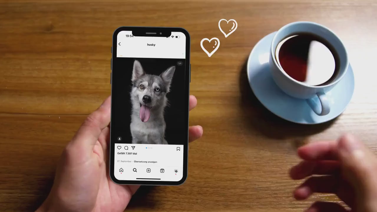 Keramiktasse | personalisierte Hunde-Tasse | nach Foto | mit Namen