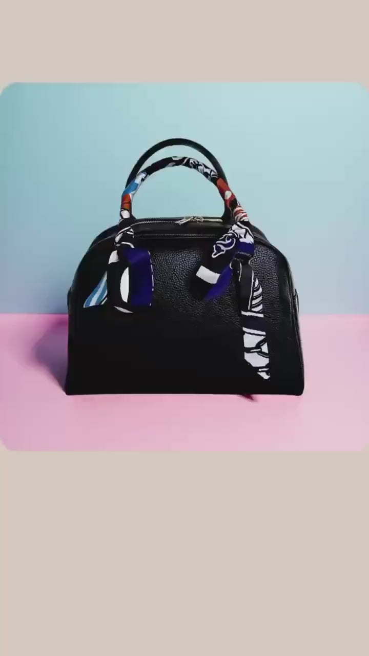 Schmaler seidiger Schal | Twilly | Handtasche Griff | Wrap | Tuch | Haarband | Armband | Foulard  | Krawatte | Taschenband | Vintage Stil