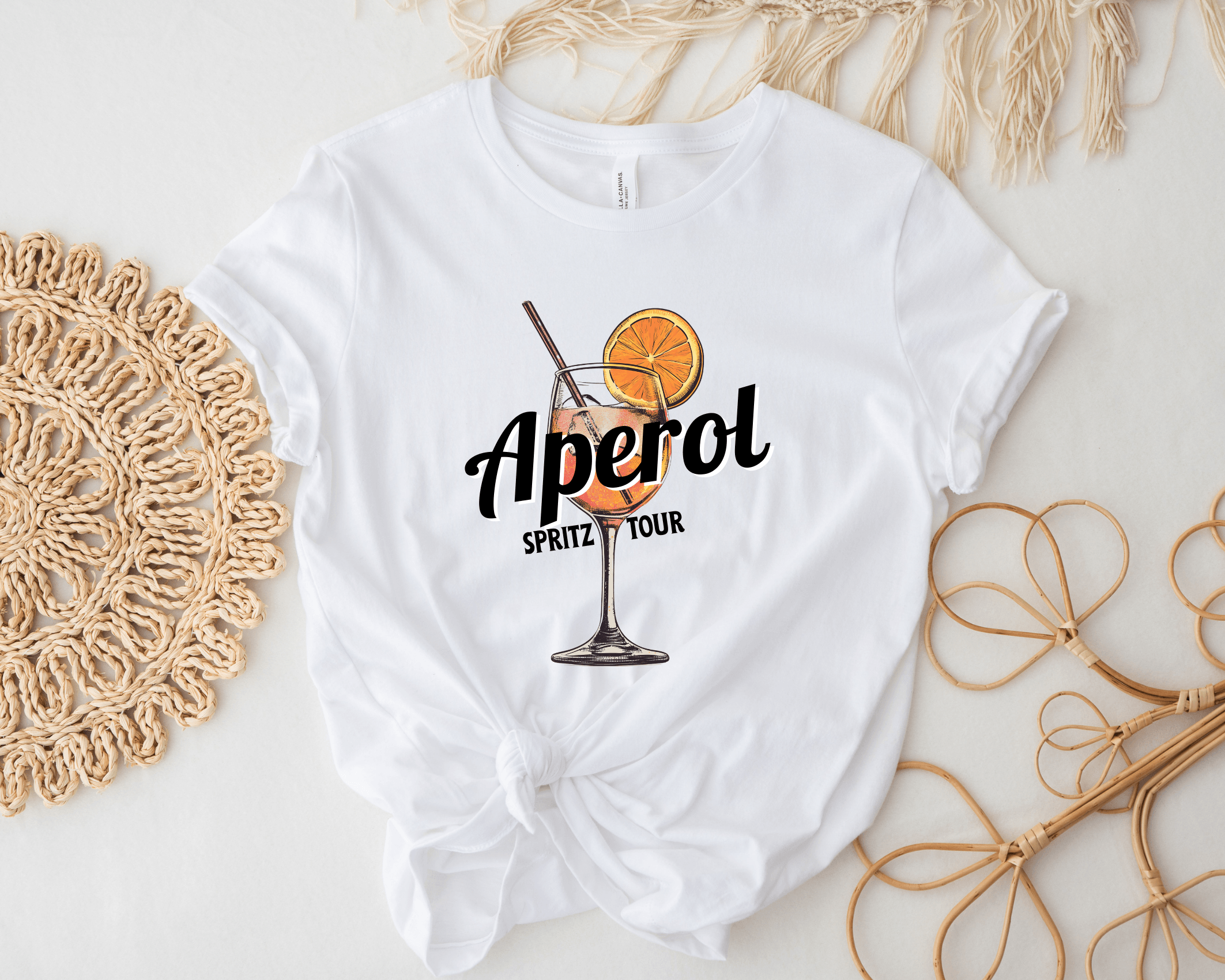 T-Shirt Aperol Spritz Tour | weiß - Roo's Gift Shop