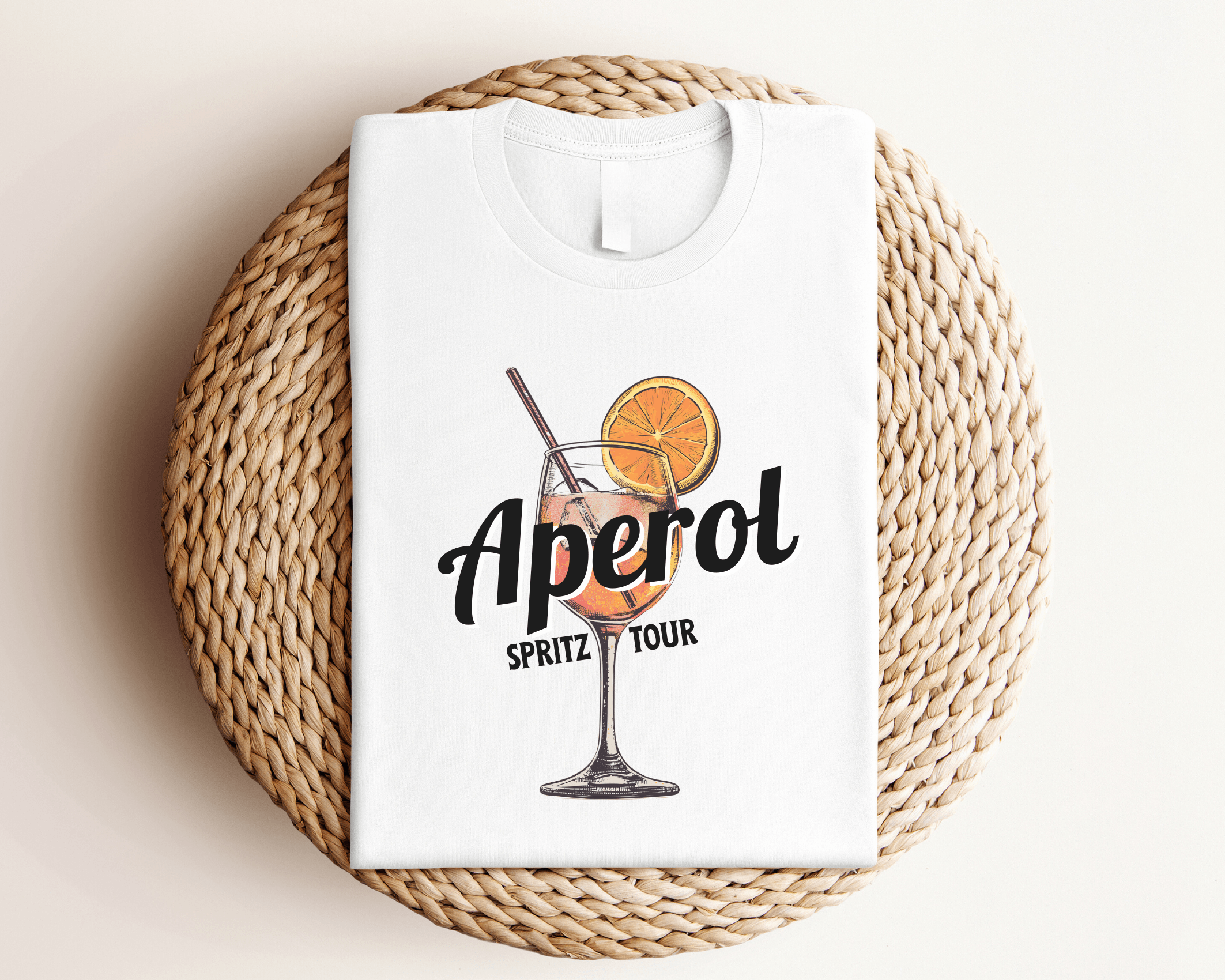 T-Shirt Aperol Spritz Tour | weiß - Roo's Gift Shop