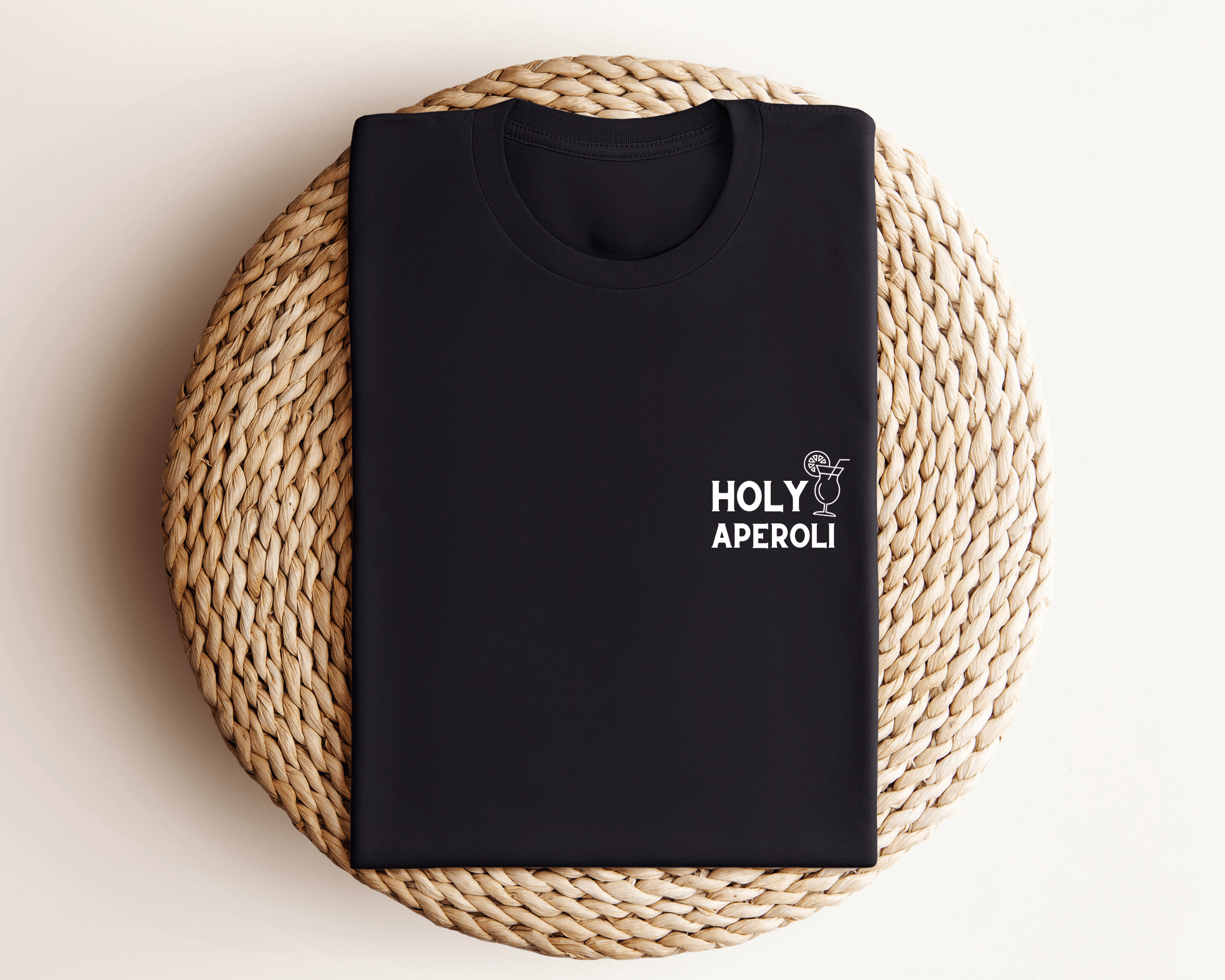 T-Shirt | Holy Aperoli | weiß, schwarz - Roo's Gift Shop