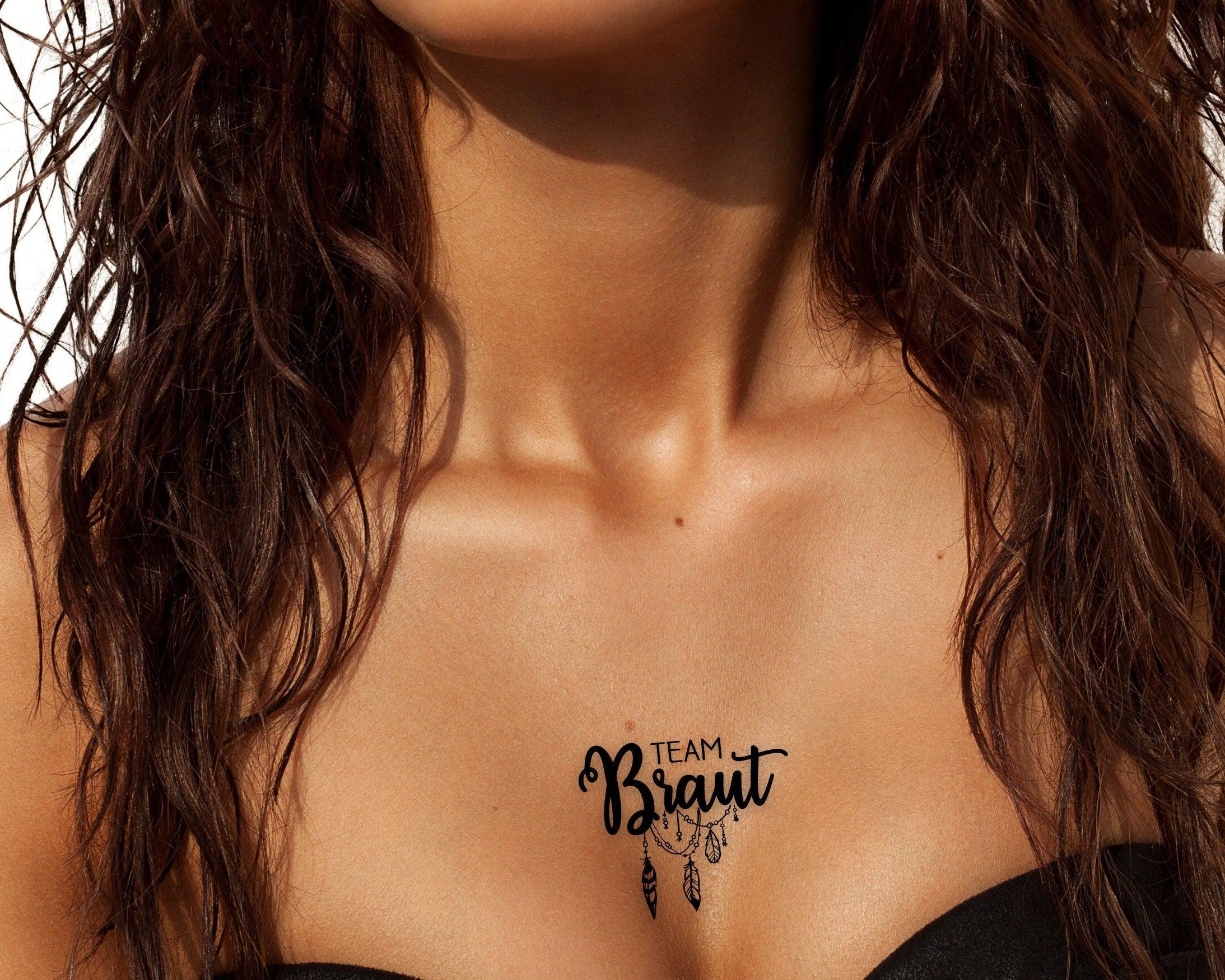 Tattoo | personalisiert | temporär | JGA Team Braut - Roo's Gift Shop
