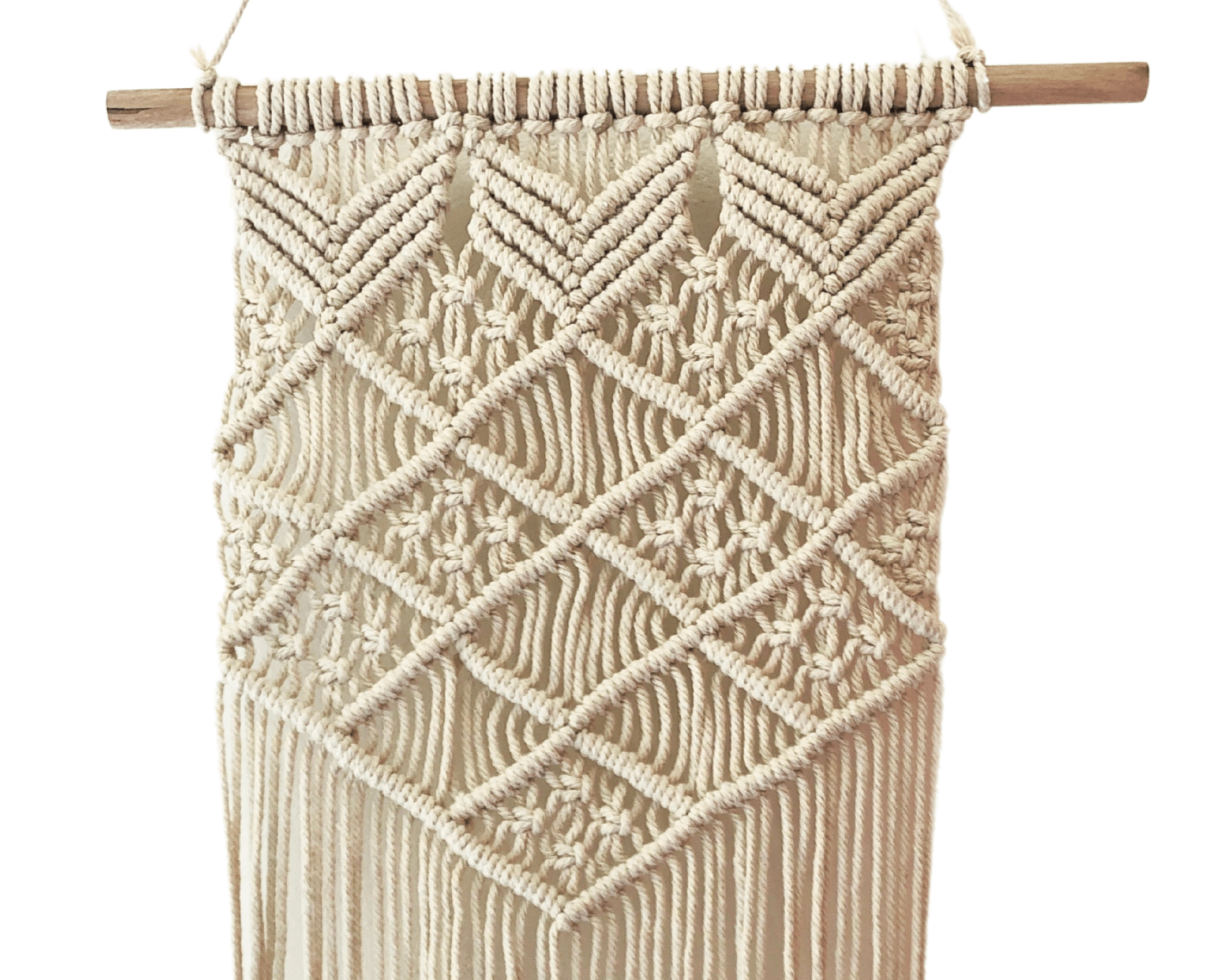 Makramee Wandbehang | Boho Wand Deko | beige - Roo's Gift Shop