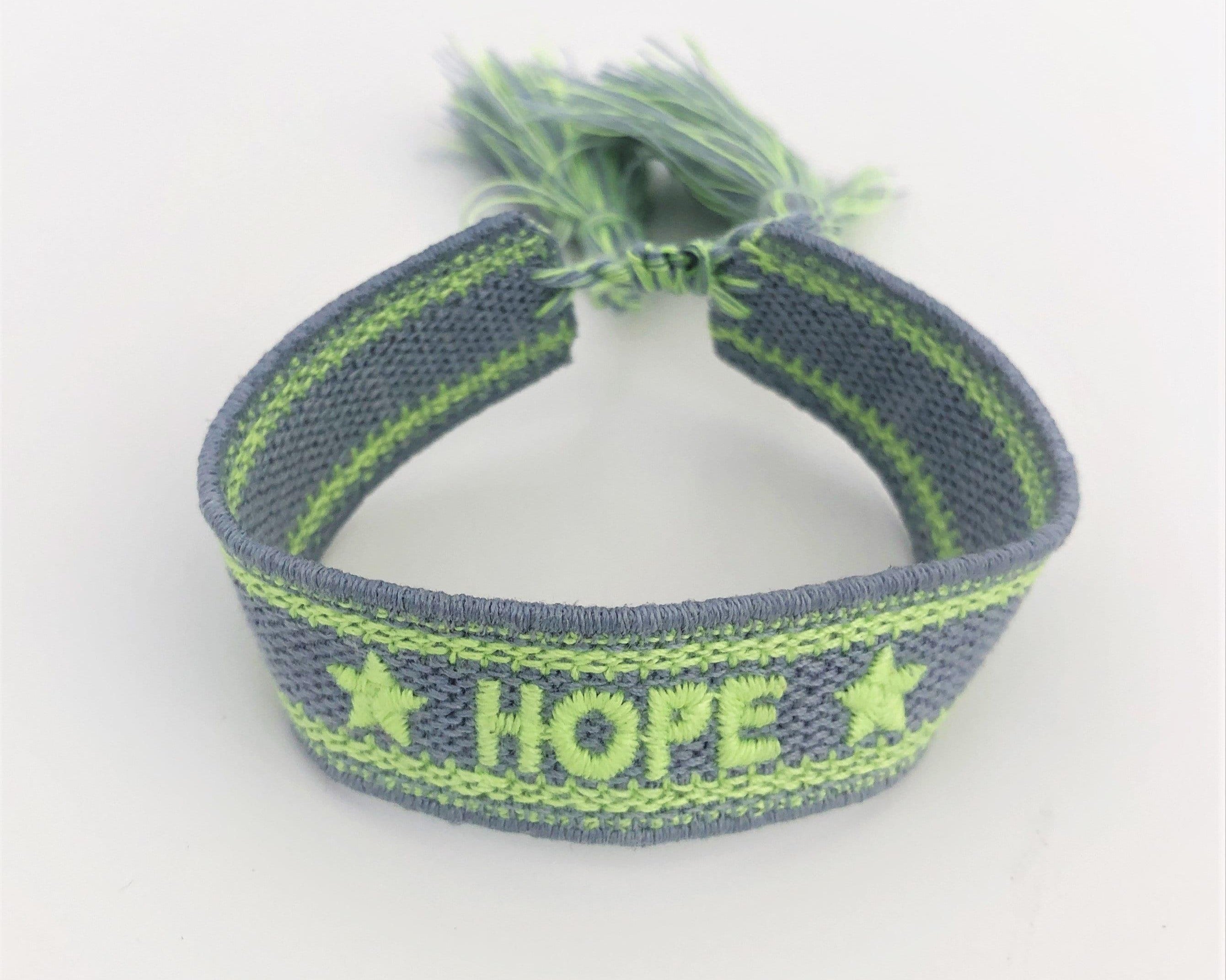 Armband HOPE Freundschaftsarmband | Webarmband - Roo's Gift Shop
