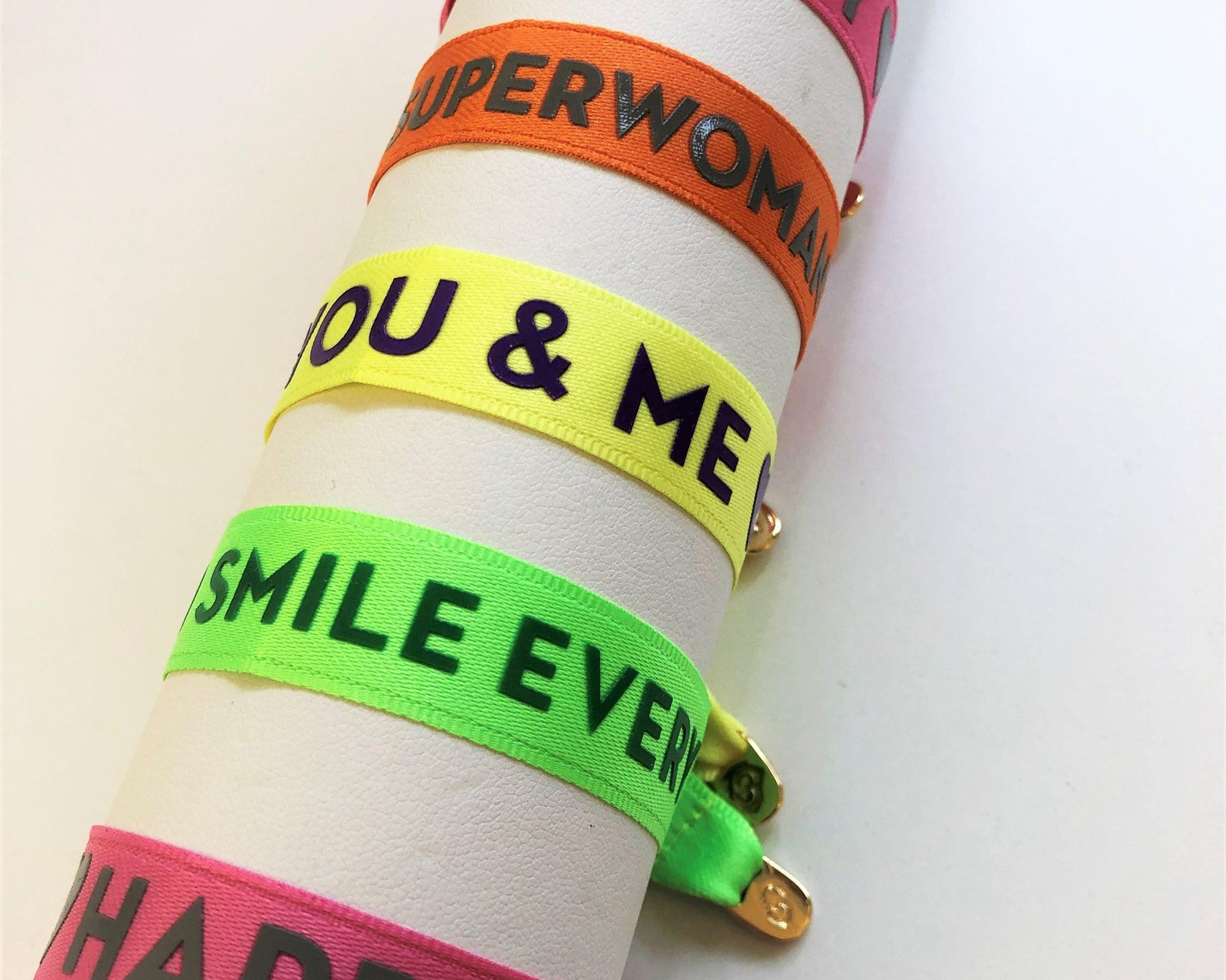 Armband | bunte Neonfarben | Freundschaftsarmband - Roo's Gift Shop
