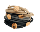Armband | Echt Leder | beige, grau oder schwarz - Roo's Gift Shop