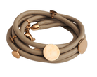 Armband | Echt Leder | beige, grau oder schwarz - Roo's Gift Shop