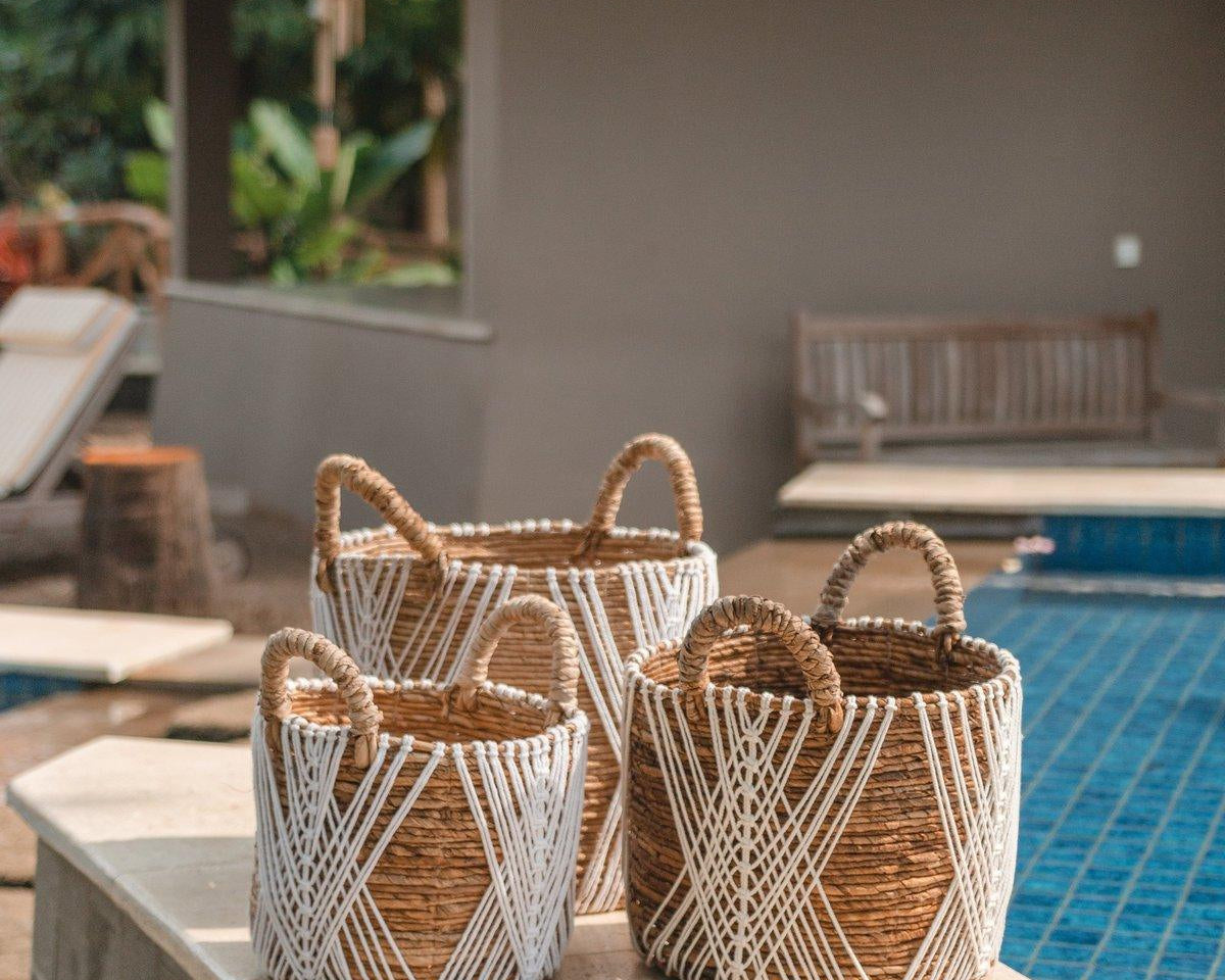 Aufbewahrungskorb | Pflanzenkorb | Wäschekorb LAWU aus Bananenfaser (3 Größen) - Roo's Gift Shop