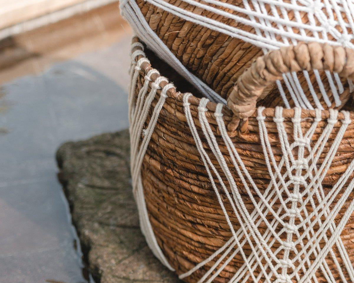 Aufbewahrungskorb | Pflanzenkorb | Wäschekorb LAWU aus Bananenfaser (3 Größen) - Roo's Gift Shop