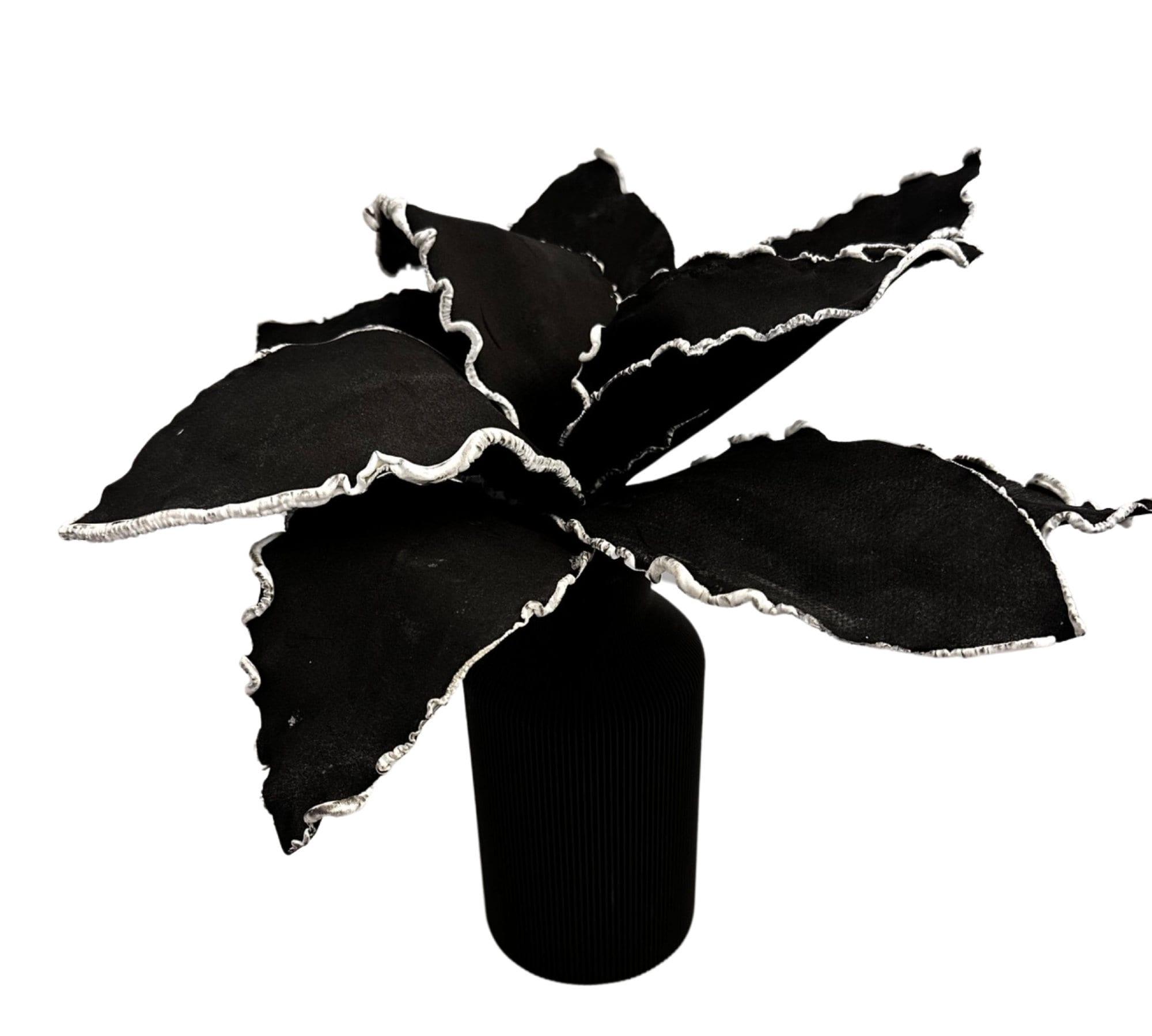 Blume | Vase Skandi Stil | schwarz - Roo's Gift Shop