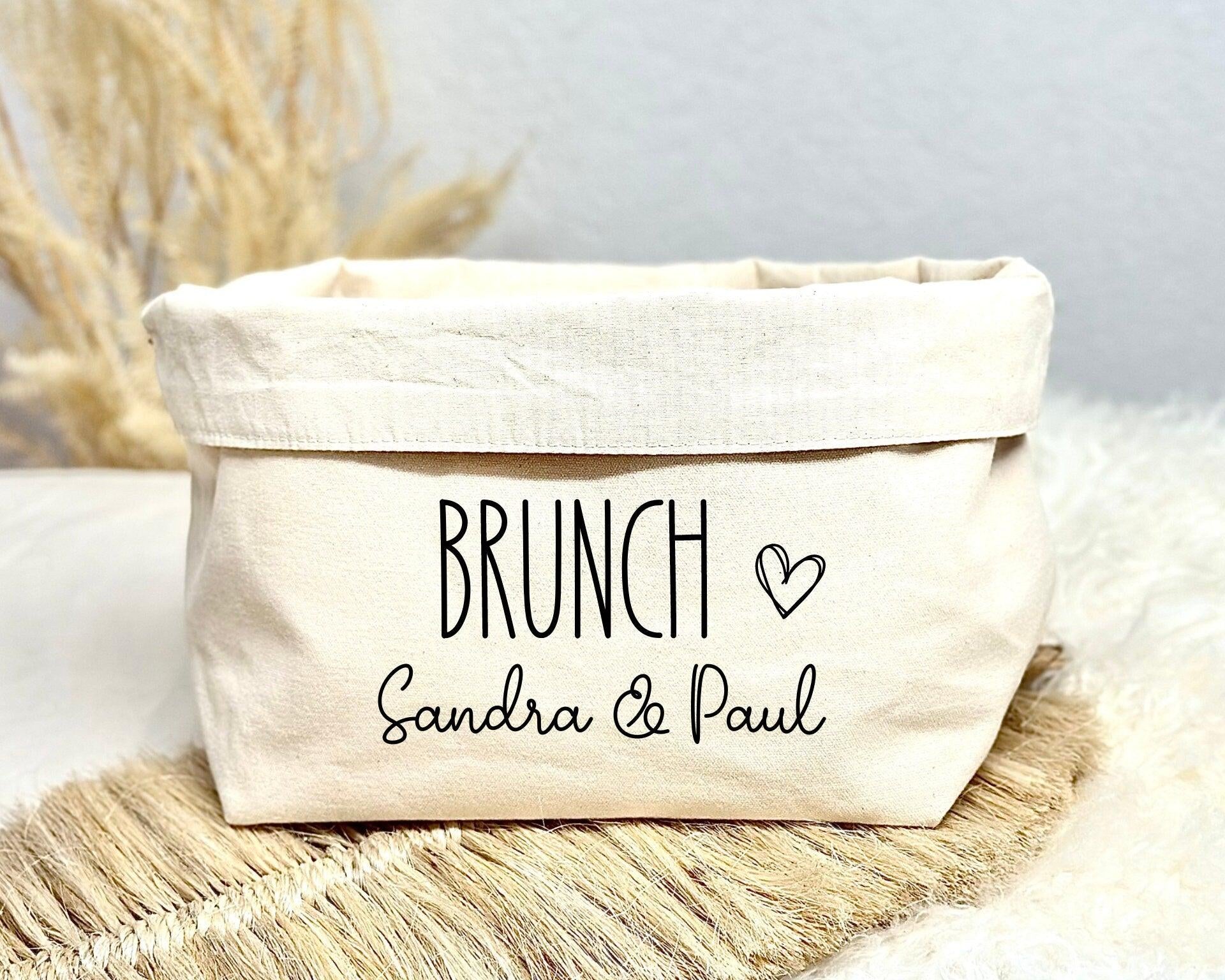 Brotkörbchen Brotkorb mit Namen personalisiert - Roo's Gift Shop