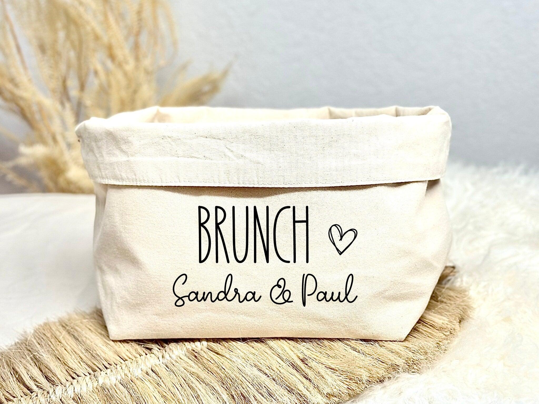 Brotkörbchen Brotkorb mit Namen personalisiert - Roo's Gift Shop