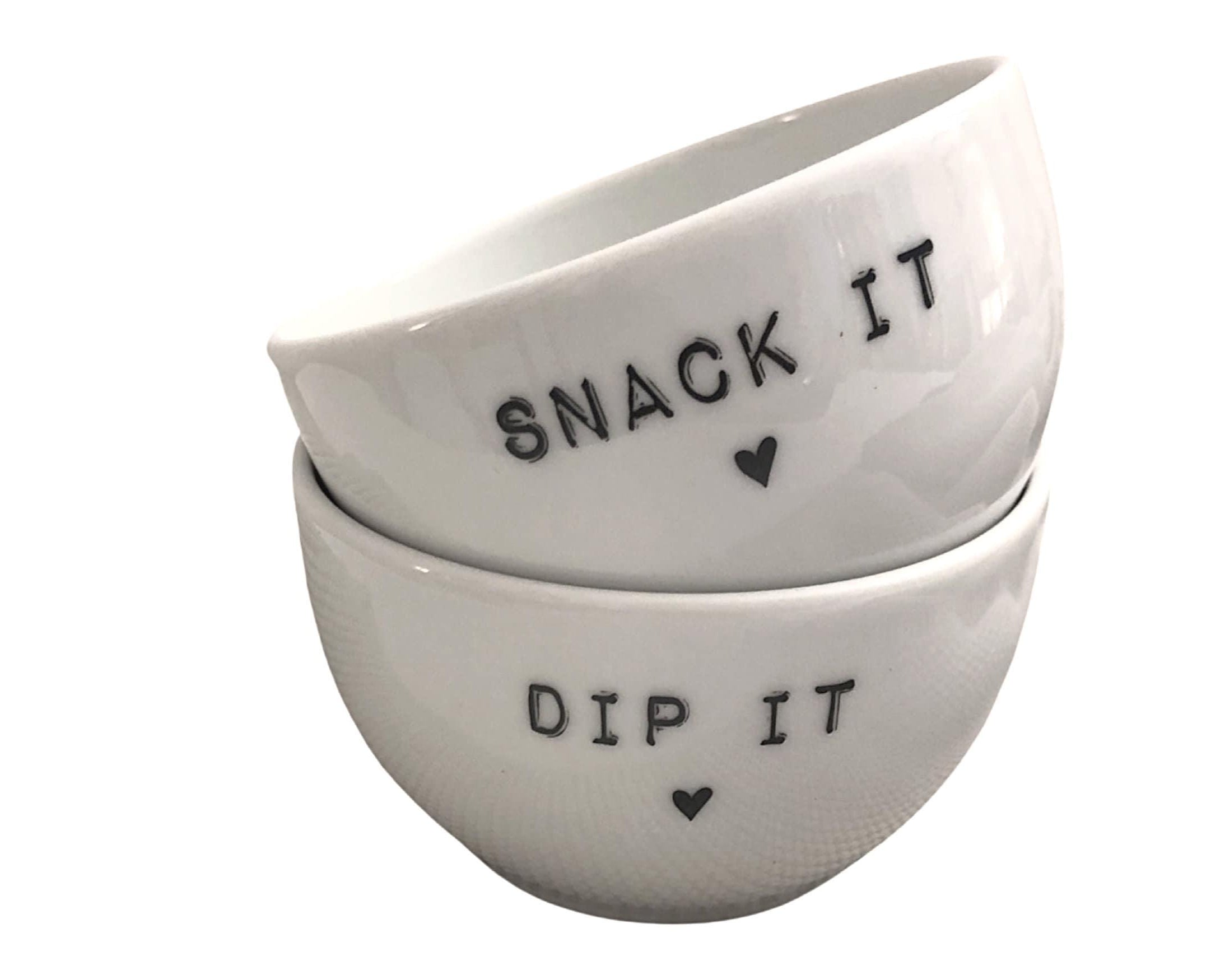 Dip Schälchen aus weißem Porzellan | Snack it | Dip it | Olio | Cheese - Roo's Gift Shop