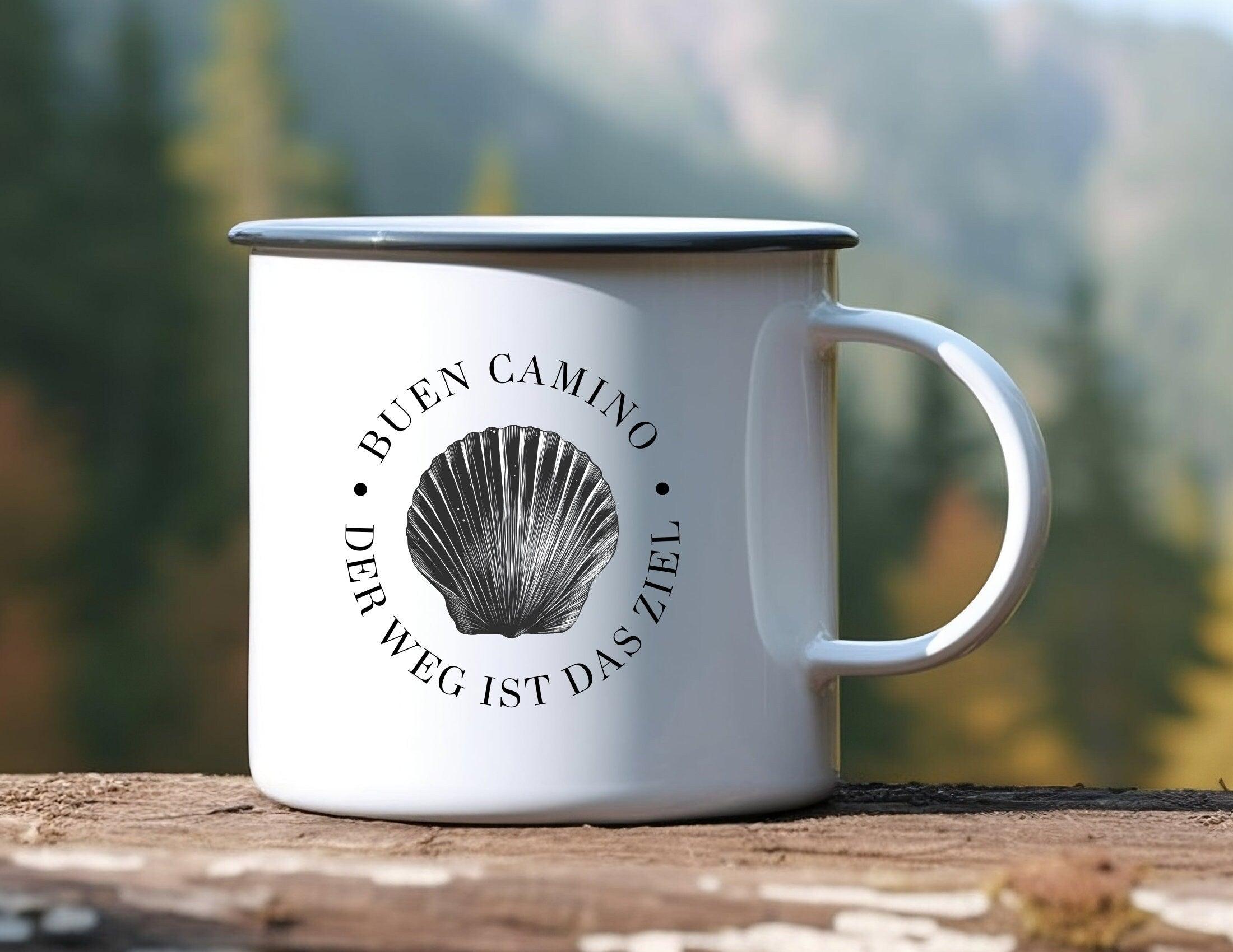 Emaille Tasse | Buen Camino | Jakobsweg - Roo's Gift Shop
