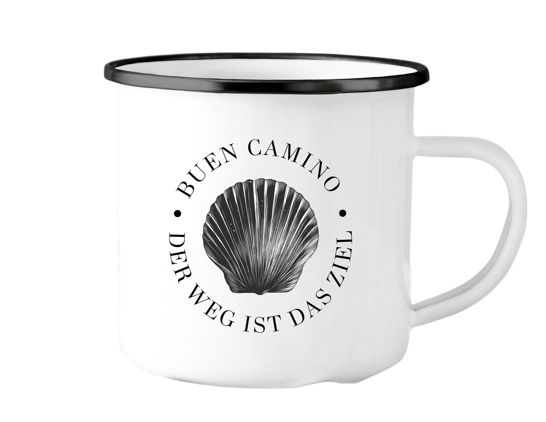 Emaille Tasse | Buen Camino | Jakobsweg - Roo's Gift Shop