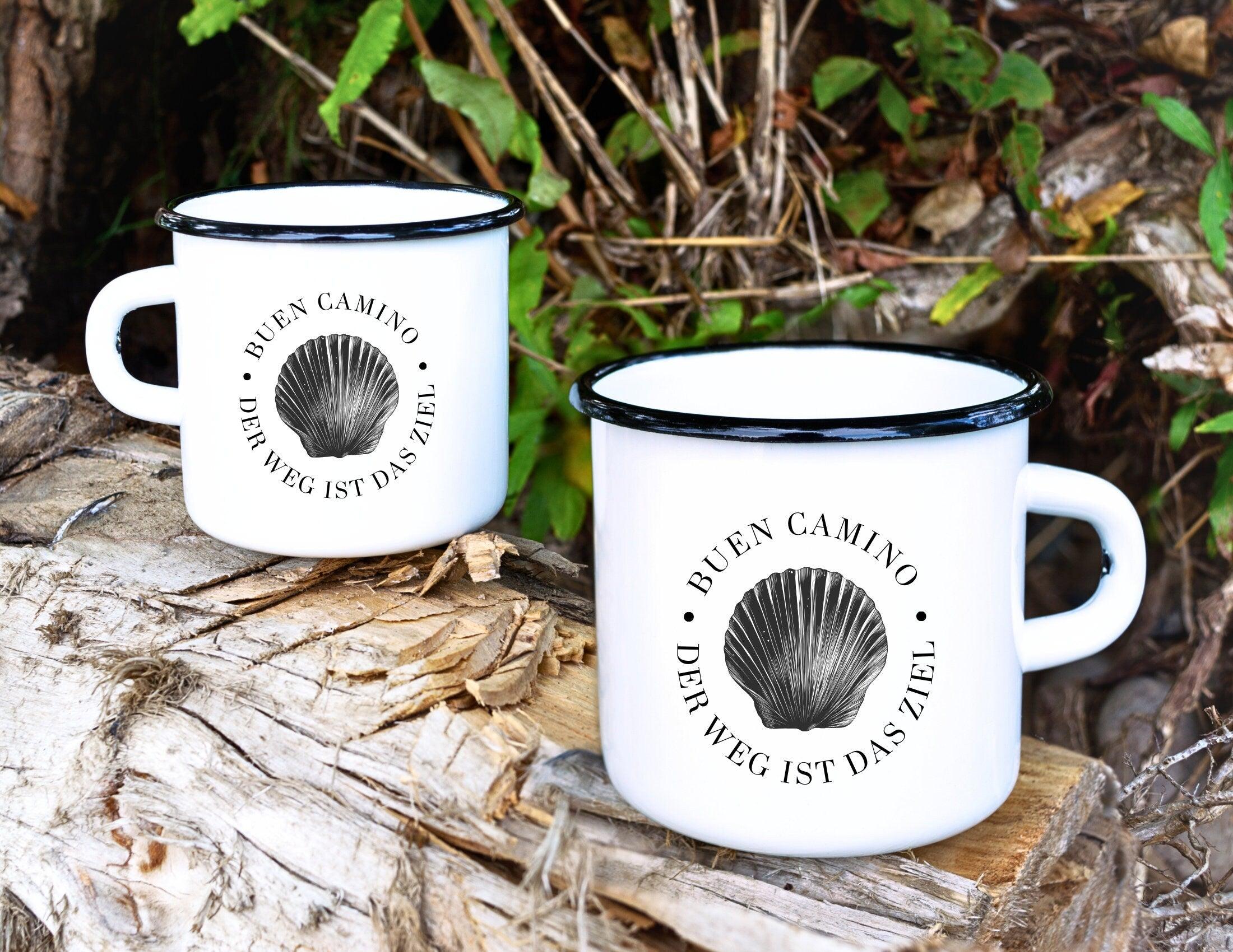 Emaille Tasse | Buen Camino | Jakobsweg - Roo's Gift Shop