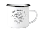 Emaille Tasse | Camping | personalisiert | Camping Crew - Roo's Gift Shop