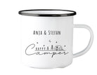Emaille Tasse | Camping | personalisiert | Camping Crew - Roo's Gift Shop