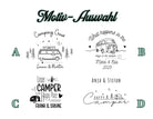 Emaille Tasse | Camping | personalisiert | Camping Crew - Roo's Gift Shop