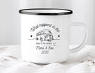 Emaille Tasse | Camping | personalisiert | Camping Crew - Roo's Gift Shop