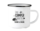 Emaille Tasse | Camping | personalisiert | Camping Crew - Roo's Gift Shop