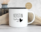 Emaille Tasse | Lehrerin mit Herz | Abschiedsgeschenk - Roo's Gift Shop
