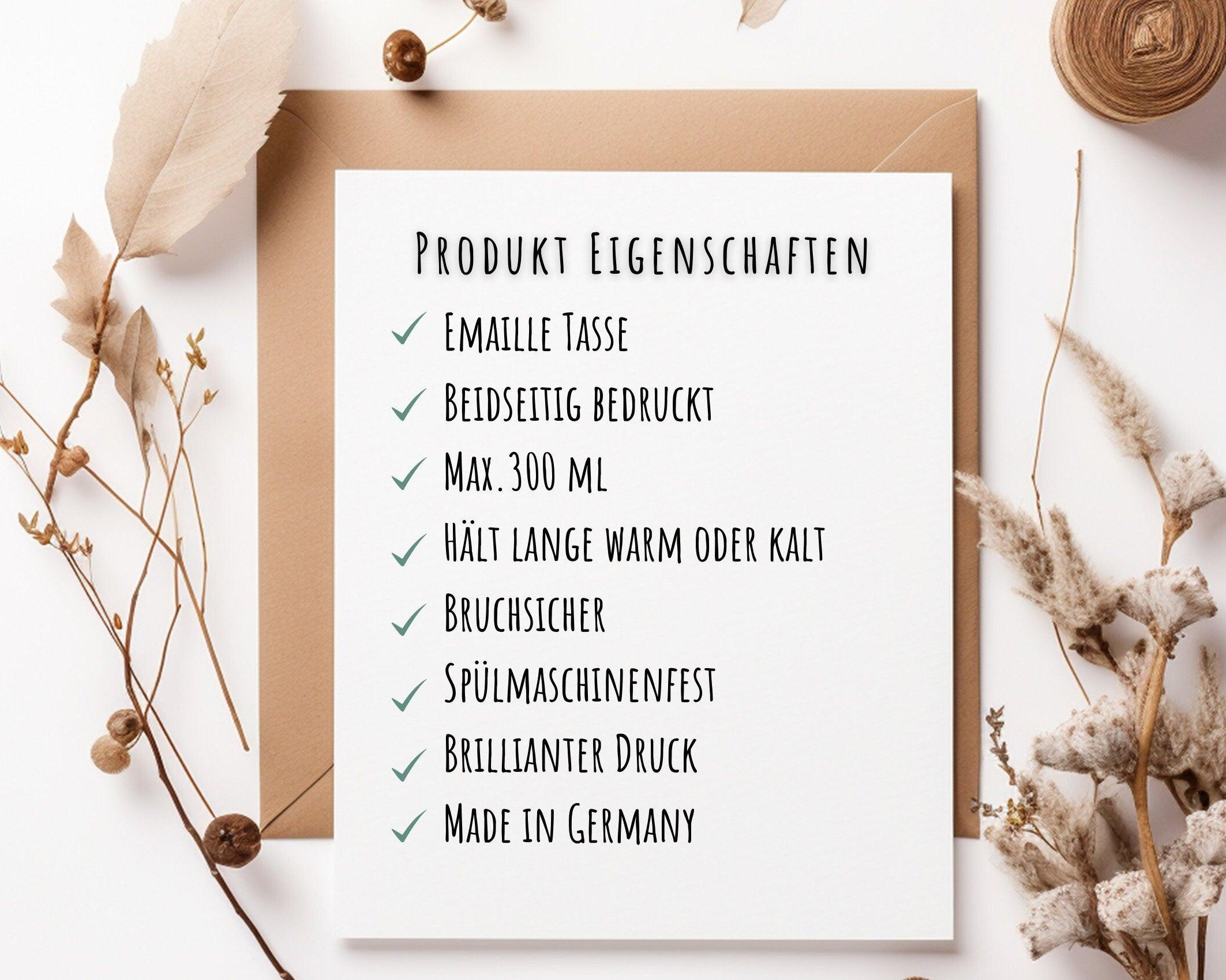 Emaille Tasse | Lehrerin mit Herz | Abschiedsgeschenk - Roo's Gift Shop