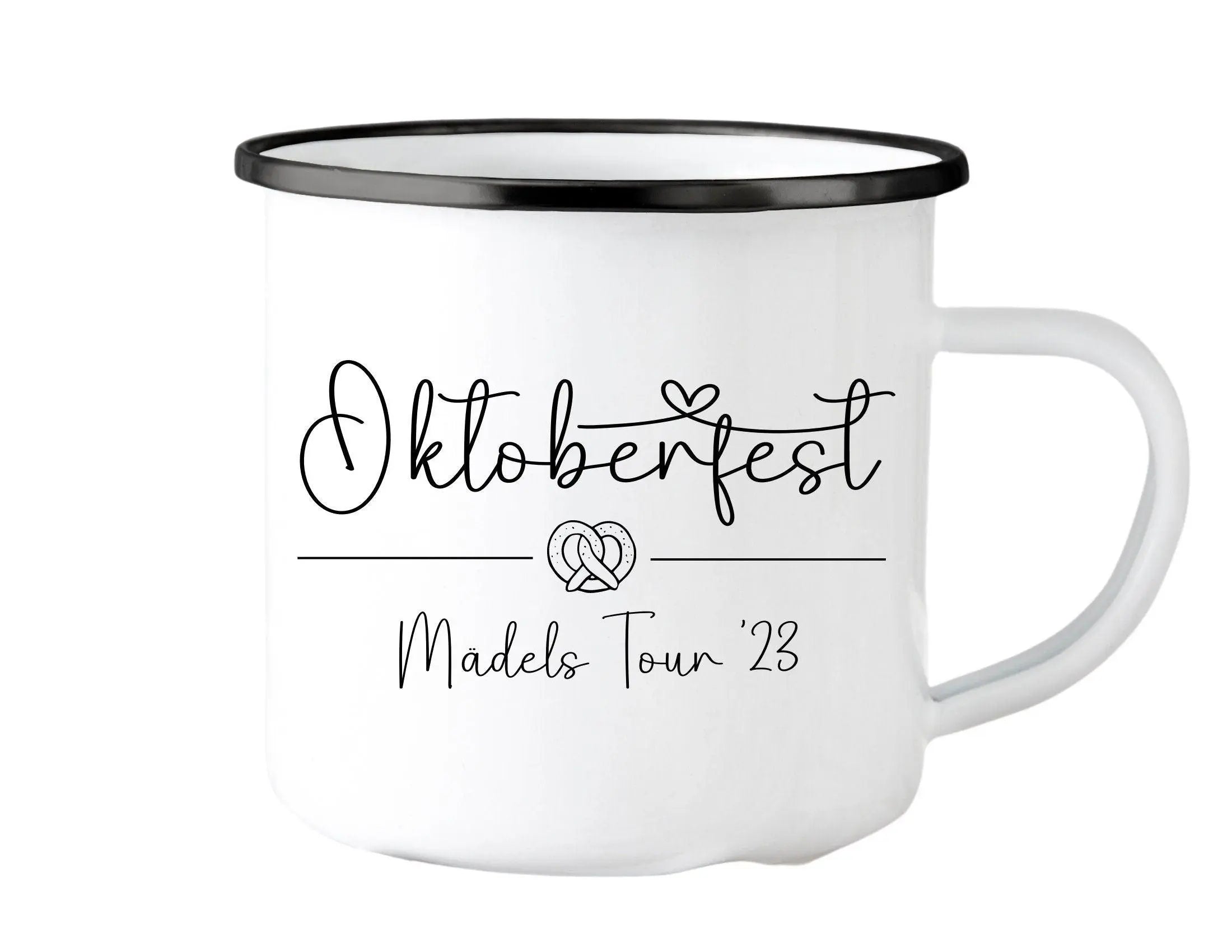 Emaille Tasse | Oktoberfest | personalisiert - Roo's Gift Shop