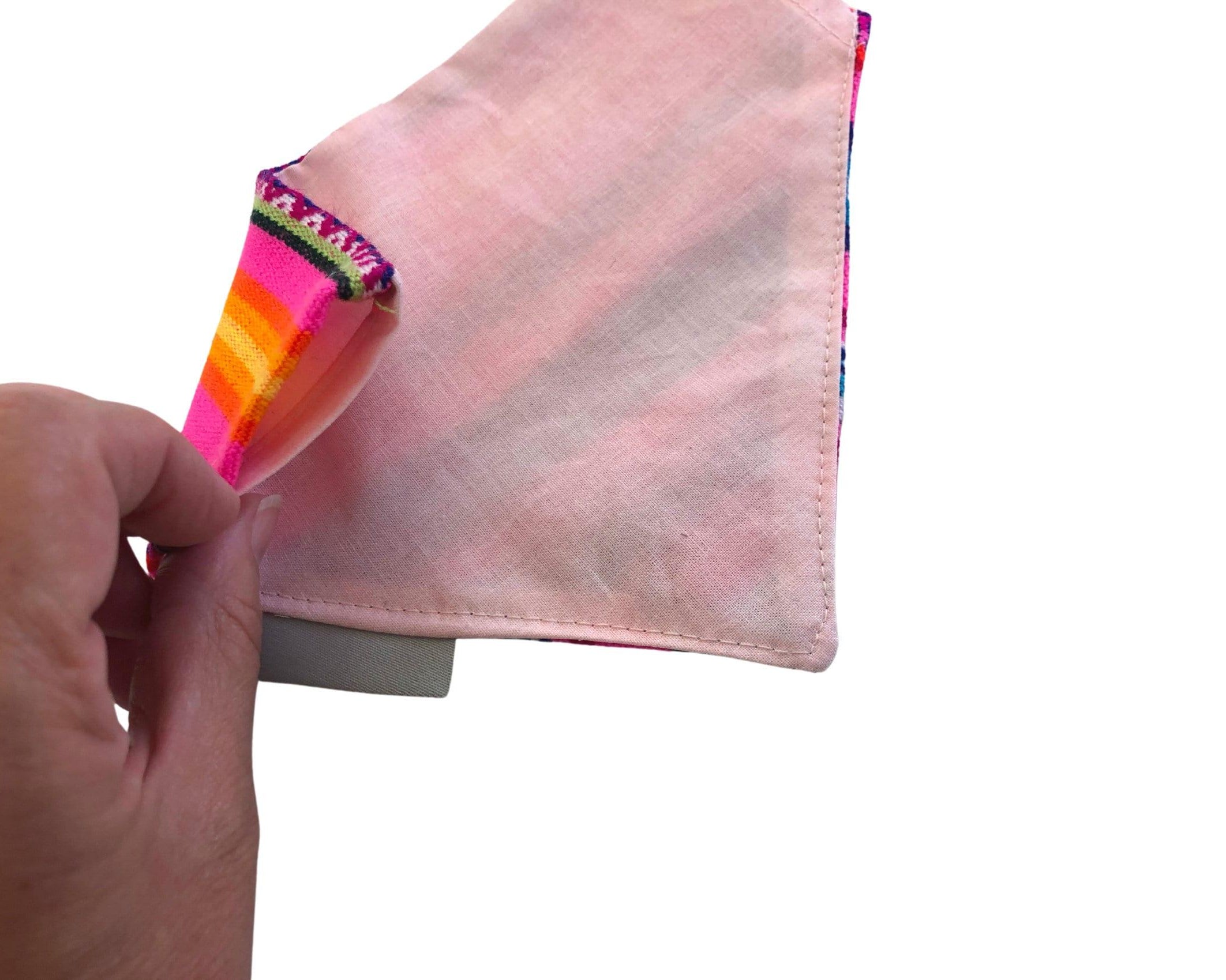 Ethno Halstuch "Love Lima" | neon pink | Bandana für Hunde - Roo's Gift Shop