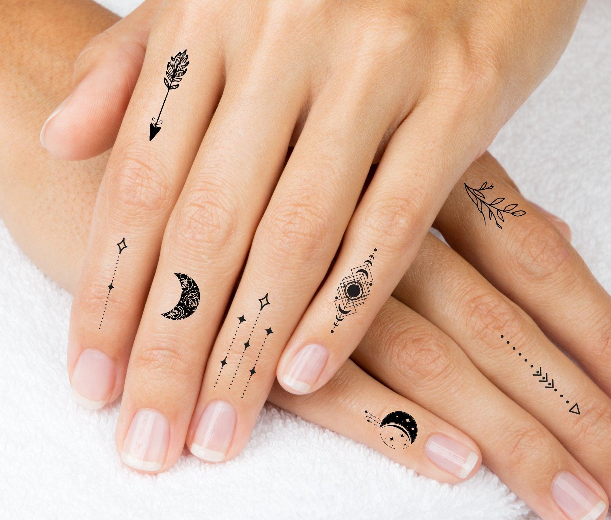 Finger Tattoos | temporäre Mini Tattoos | diverse Motive - Roo's Gift Shop