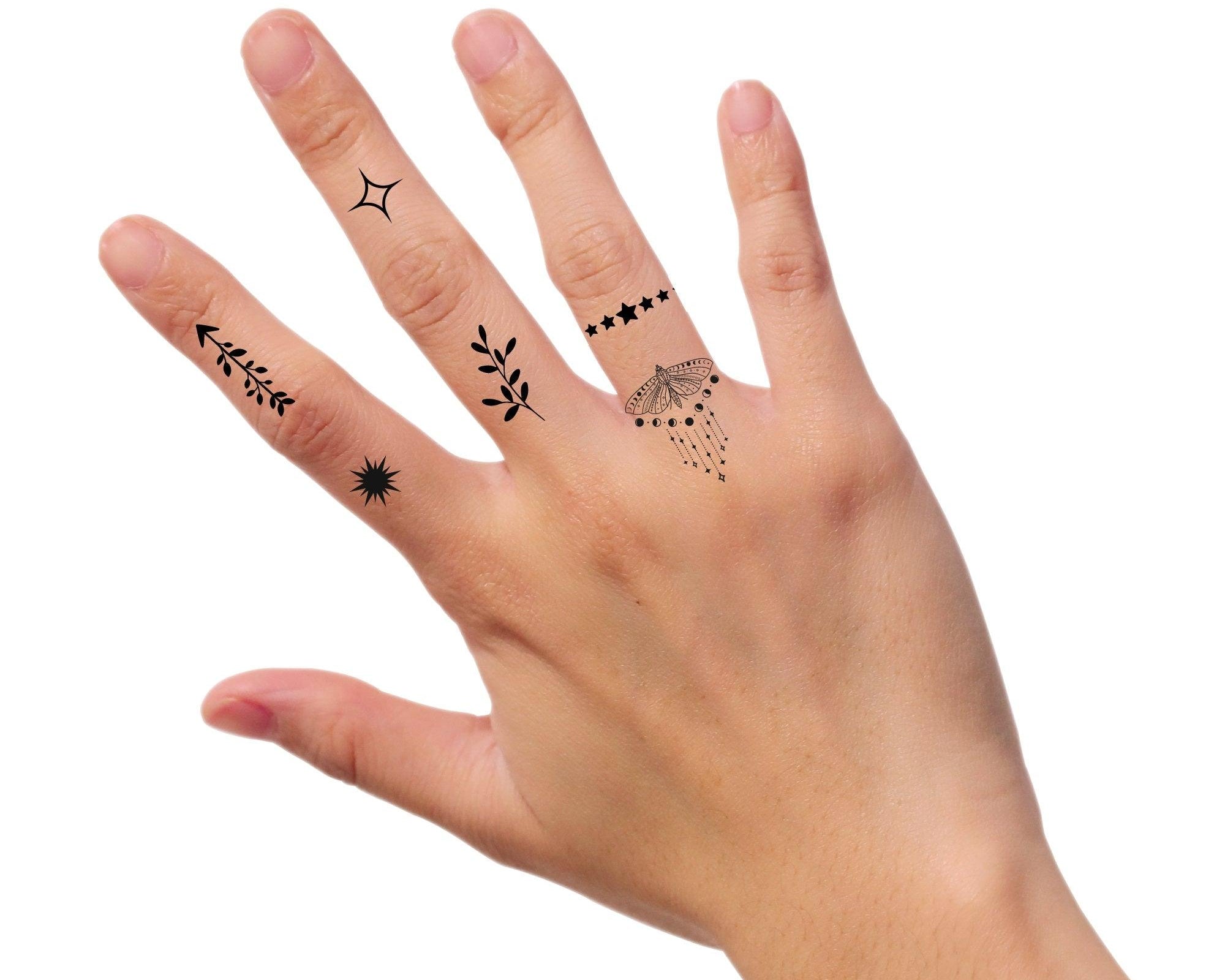 Finger Tattoos | temporäre Mini Tattoos | diverse Motive - Roo's Gift Shop