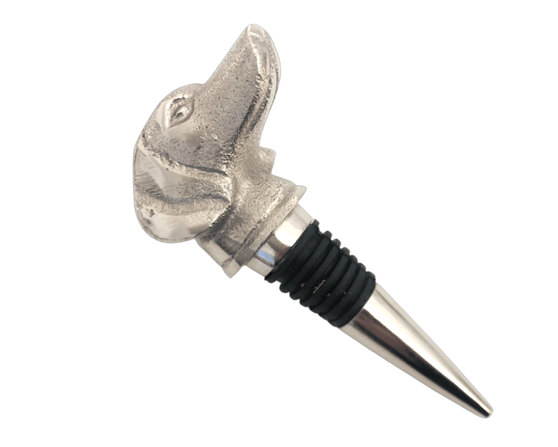 Flaschenverschluss | Stöpsel | Hund | silber - Roo's Gift Shop