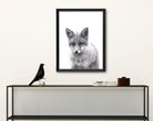 Fuchs Poster | schwarz weiß | Foto Kunstdruck | Tierposter - Roo's Gift Shop