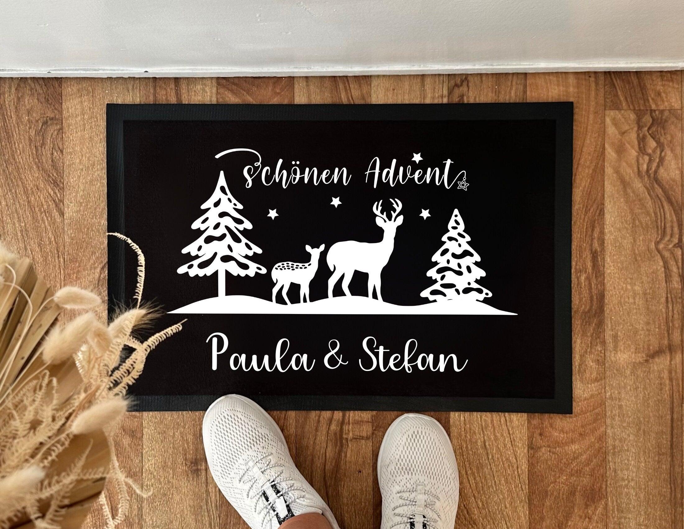 Fußmatte Weihnachten | Advent | Personalisierbarer Fußabtreter - Roo's Gift Shop