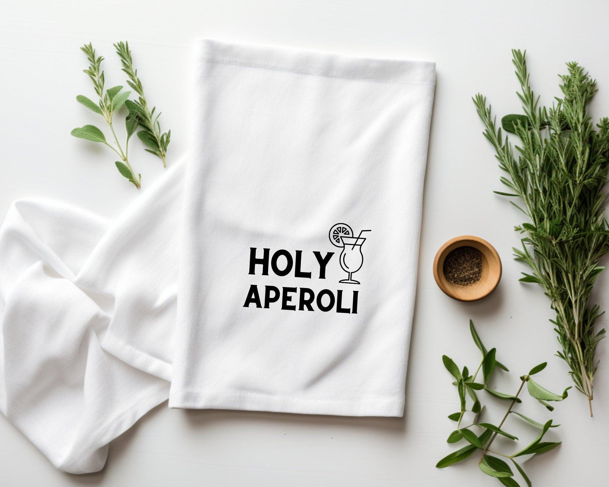 Geschirrtuch | Holy Aperoli | lustiger Spruch - Roo's Gift Shop
