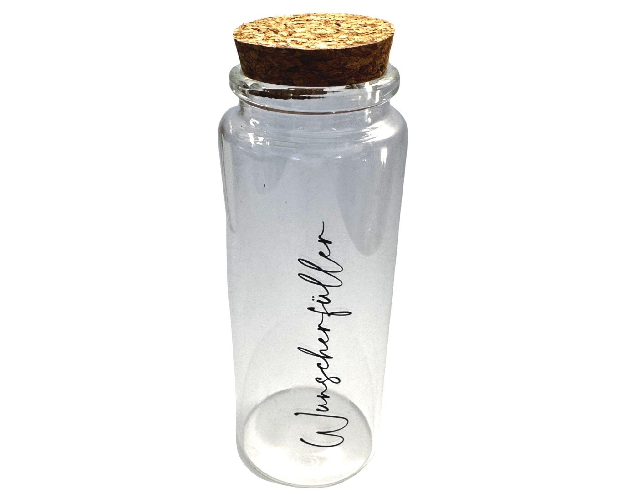 Glasflasche Wunscherfüller | Geschenk Hochzeit Geld - Roo's Gift Shop