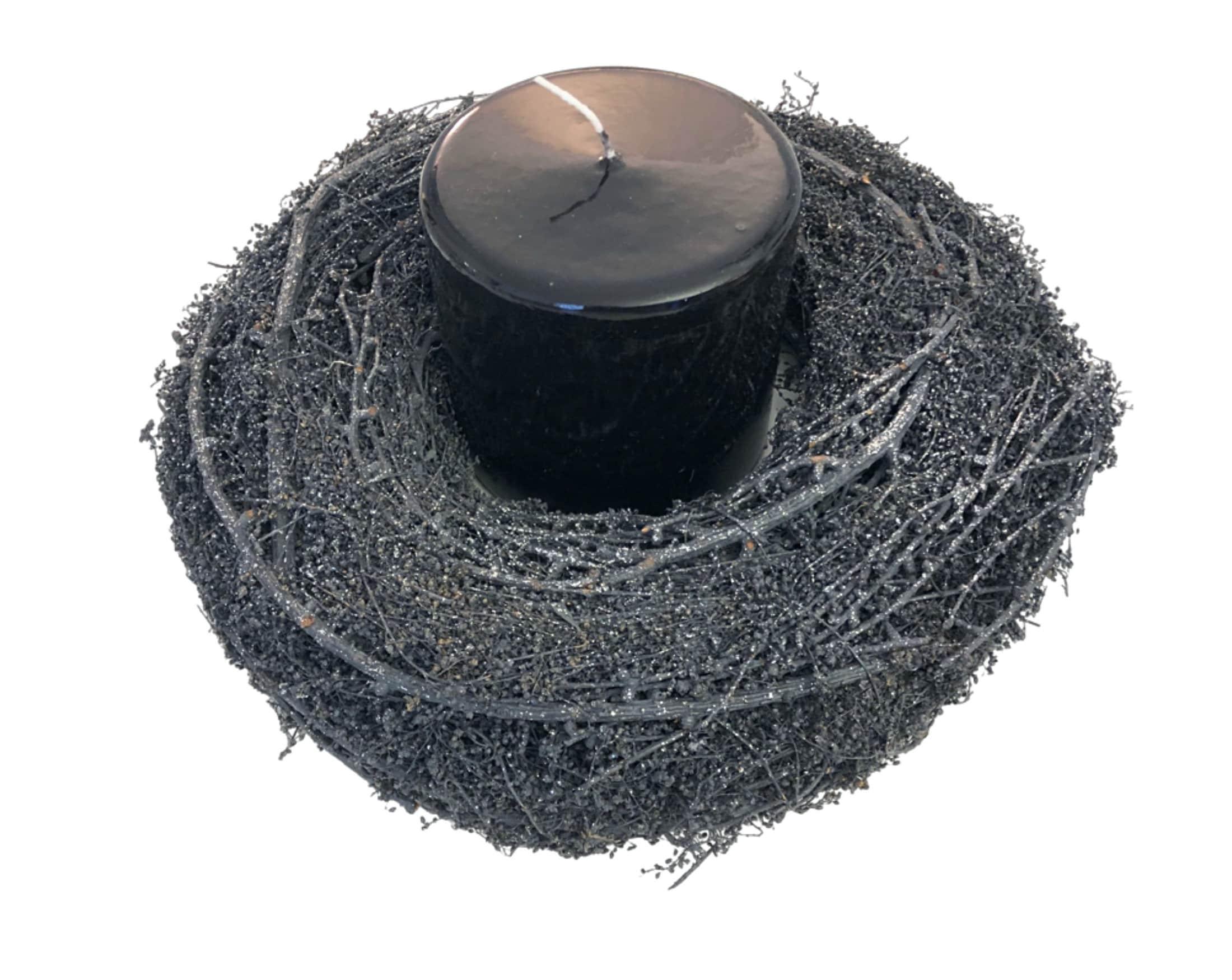 Glitzernder Kranz Weihnachten | grau | 27 cm - Roo's Gift Shop