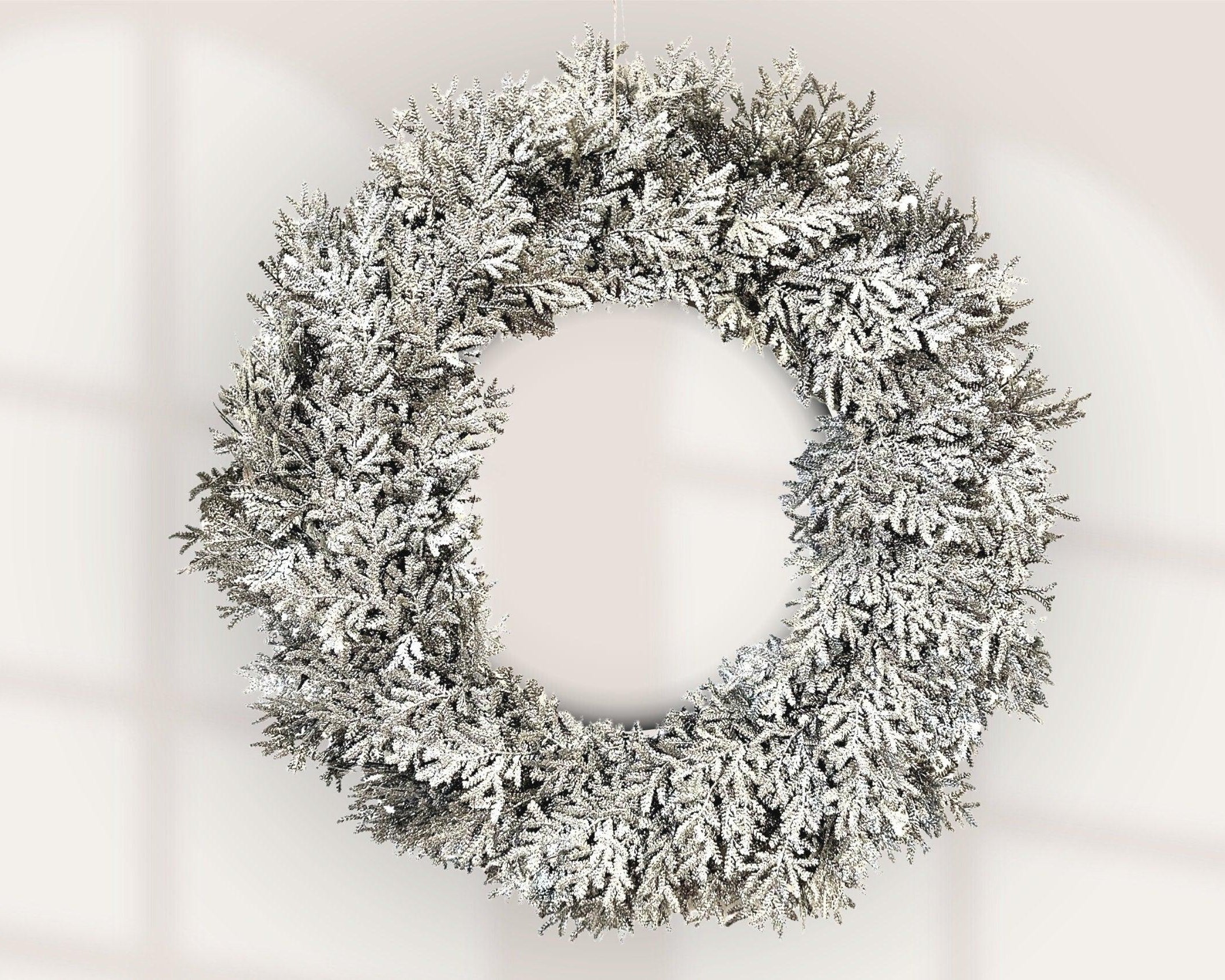 Großer Kranz | silber | Glitzer | Durchmesser 60 cm - Roo's Gift Shop