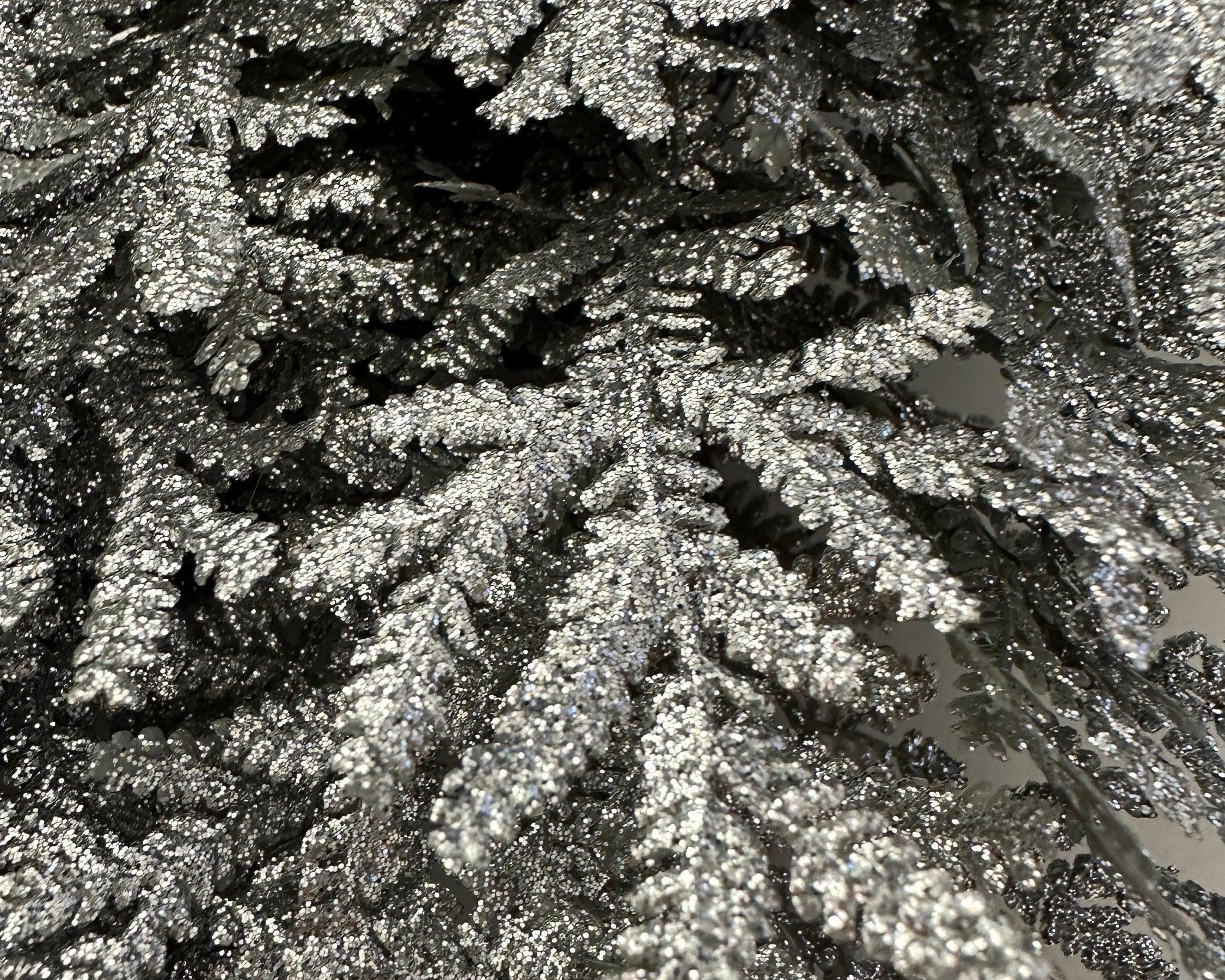 Großer Kranz | silber | Glitzer | Durchmesser 60 cm - Roo's Gift Shop