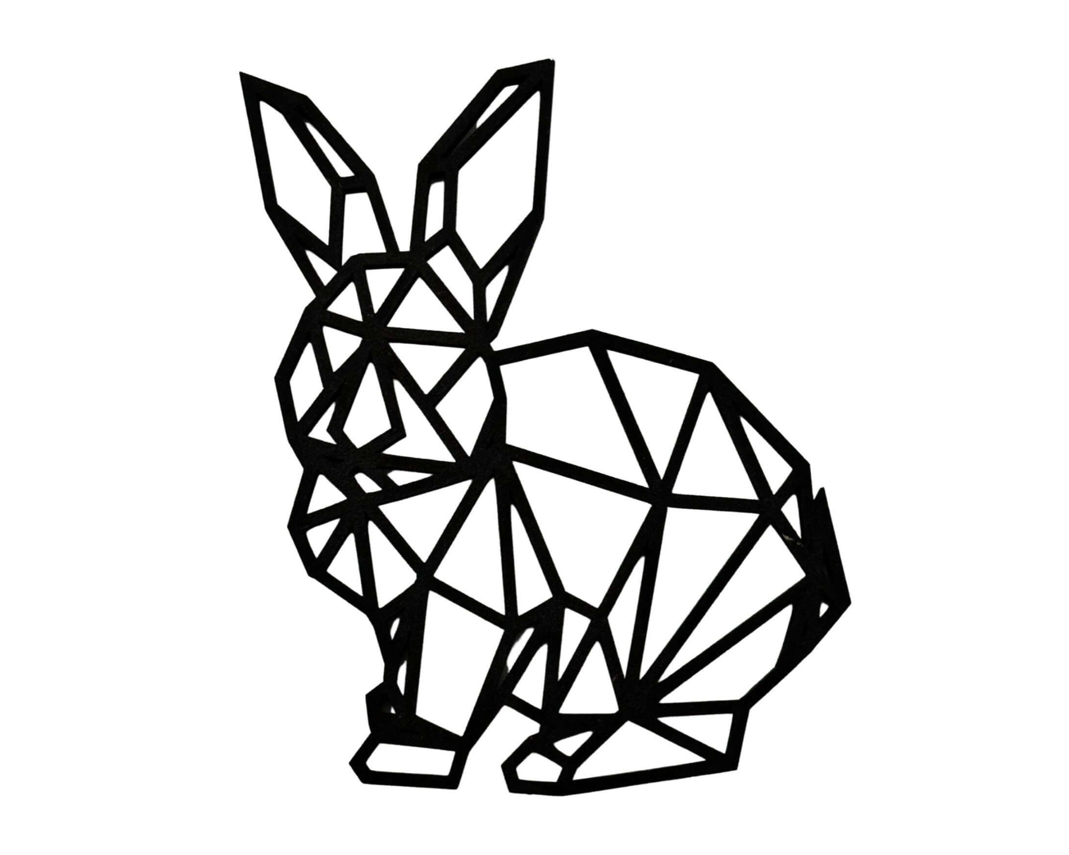 Hase | schwarzes Holz | Osterdeko | Anhänger - Roo's Gift Shop