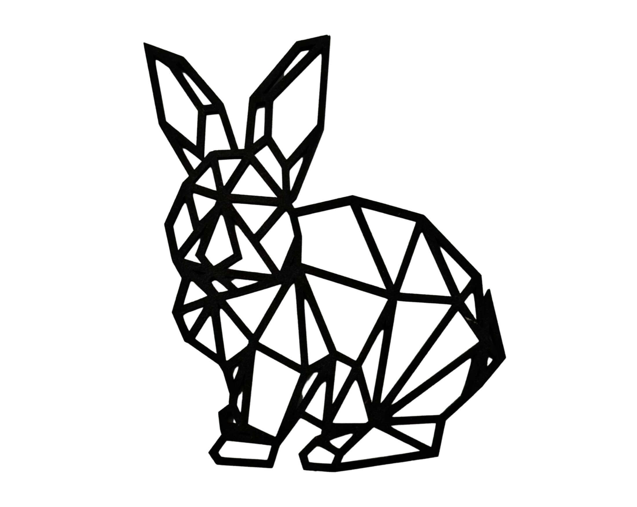 Hase | schwarzes Holz | Osterdeko | Anhänger - Roo's Gift Shop