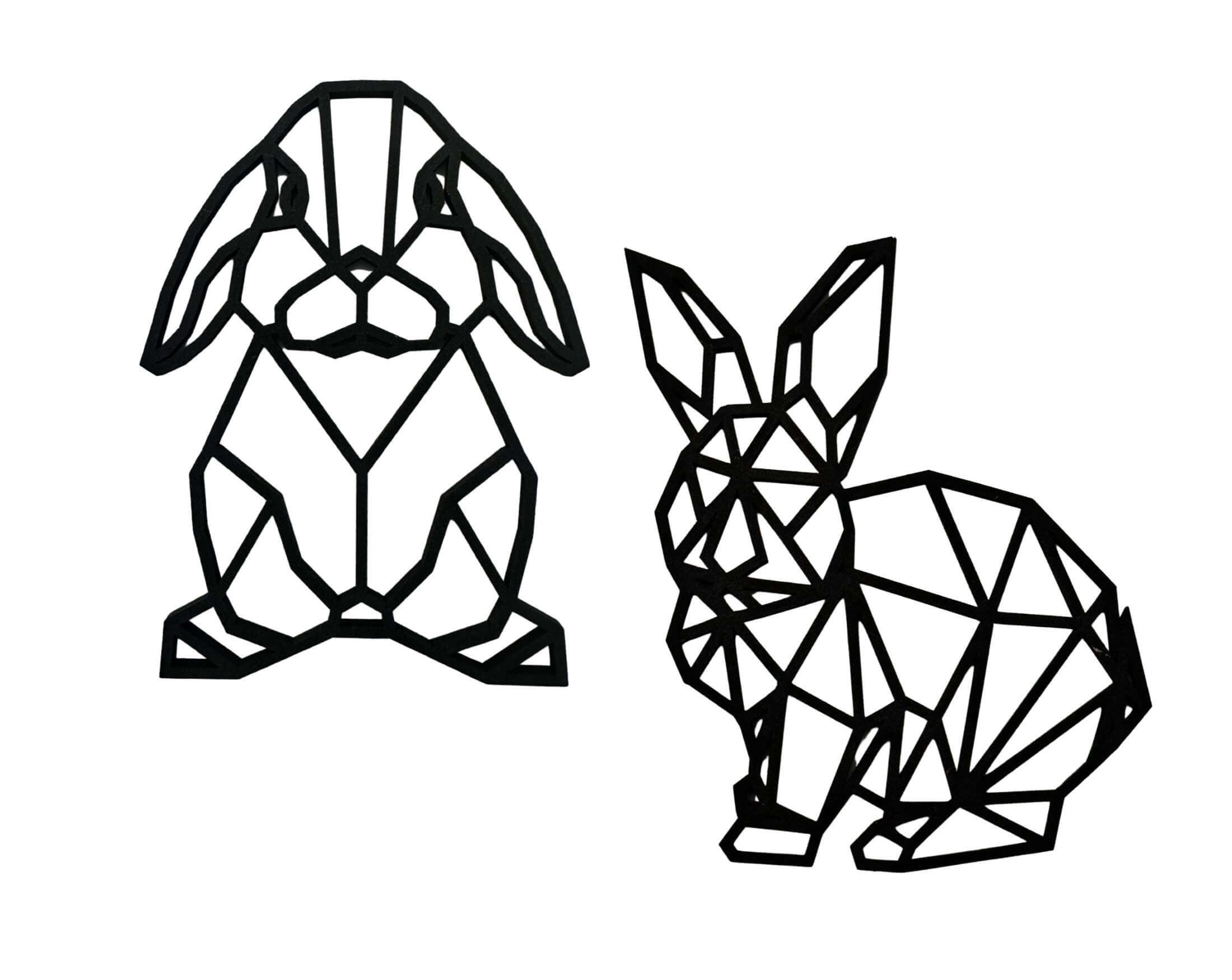 Hase | schwarzes Holz | Osterdeko | Anhänger - Roo's Gift Shop