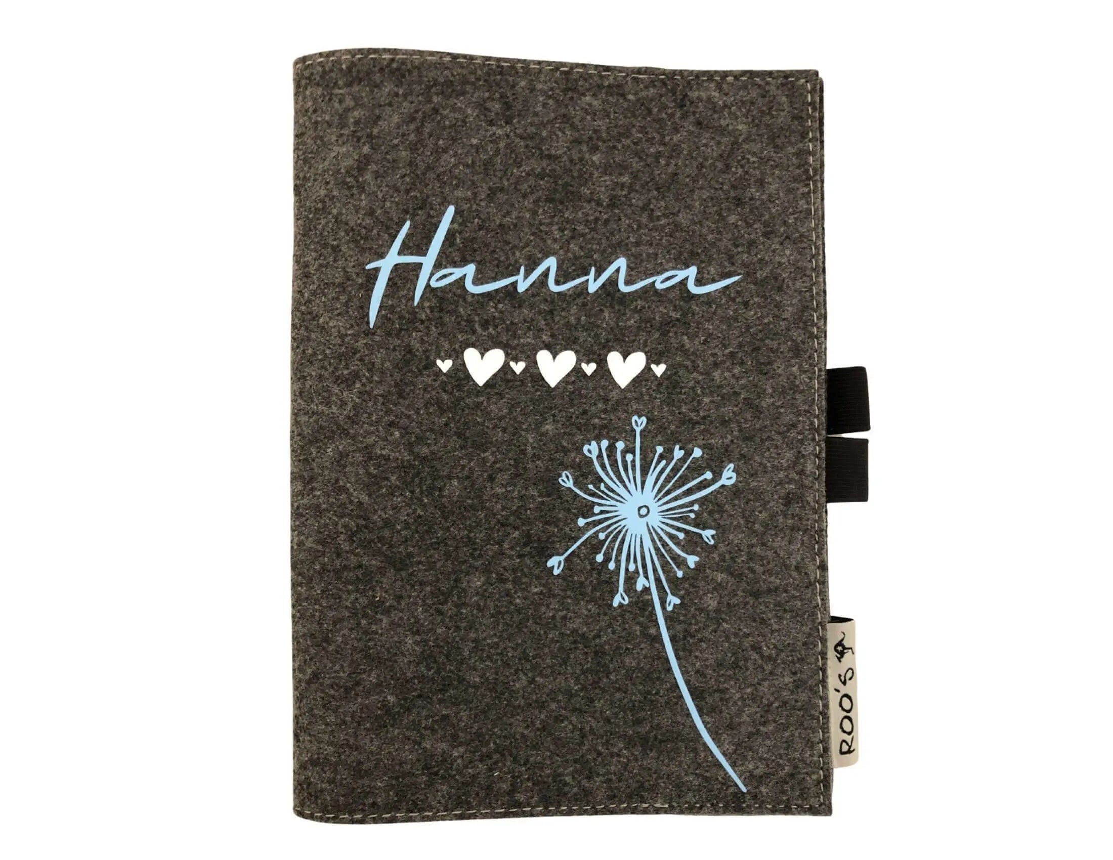 Hefthülle | Filz | DIN A5 | personalisiert - Roo's Gift Shop