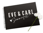 Hochzeit | Gästebuch | personalisiert | schwarz - Roo's Gift Shop
