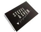 Hochzeit | Gästebuch | personalisiert | schwarz - Roo's Gift Shop